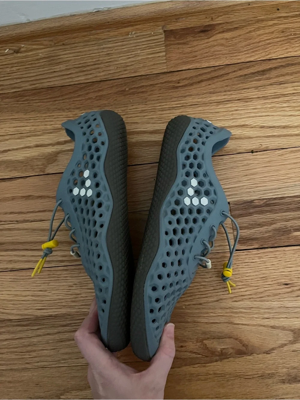 Vivobarefoot Ultra III Bloom blue gray barefoot shoes 38L US 8 - Picture 4 of 8